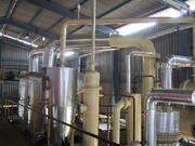 Solvent extraction plant distillation