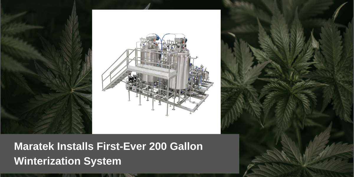 Cannabis Winterization 200 Gallon System